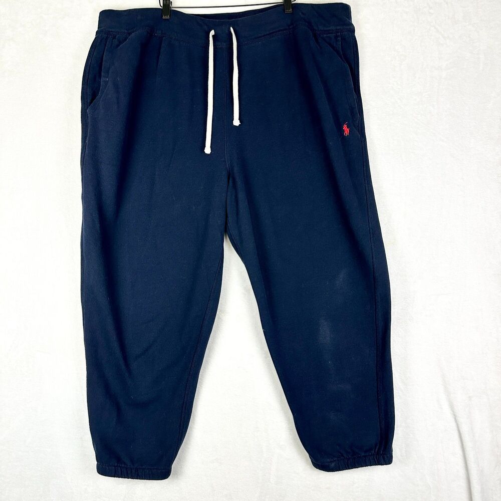 Polo Ralph Lauren Men's Fleece Drawstring Jogger Sweatpants Size 3XB Big Navy